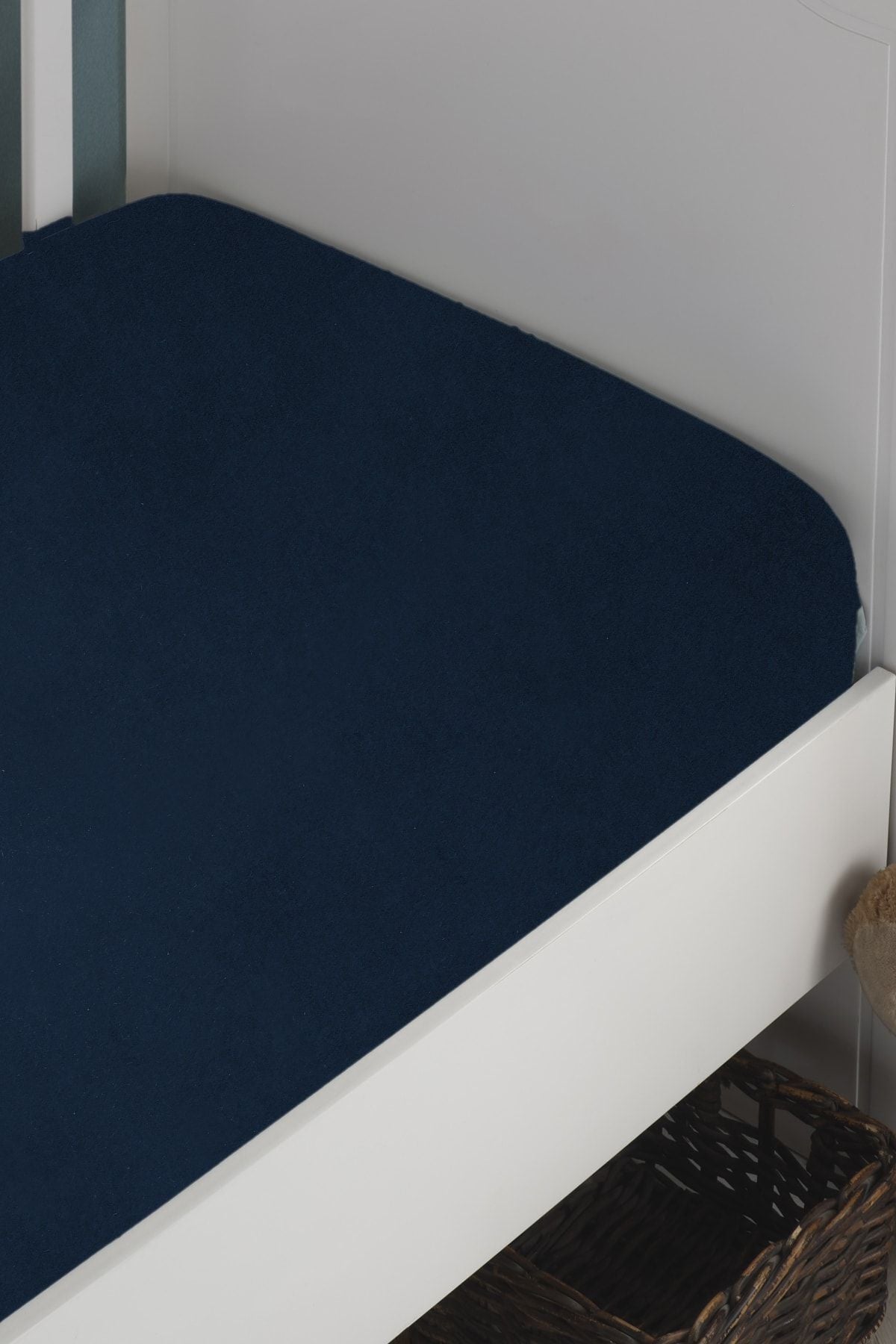 Bebek-çocuk Organik Pamuk Lastikli Penye Çarşaf 60x120 - 70x140 Uyumlu Antrasit