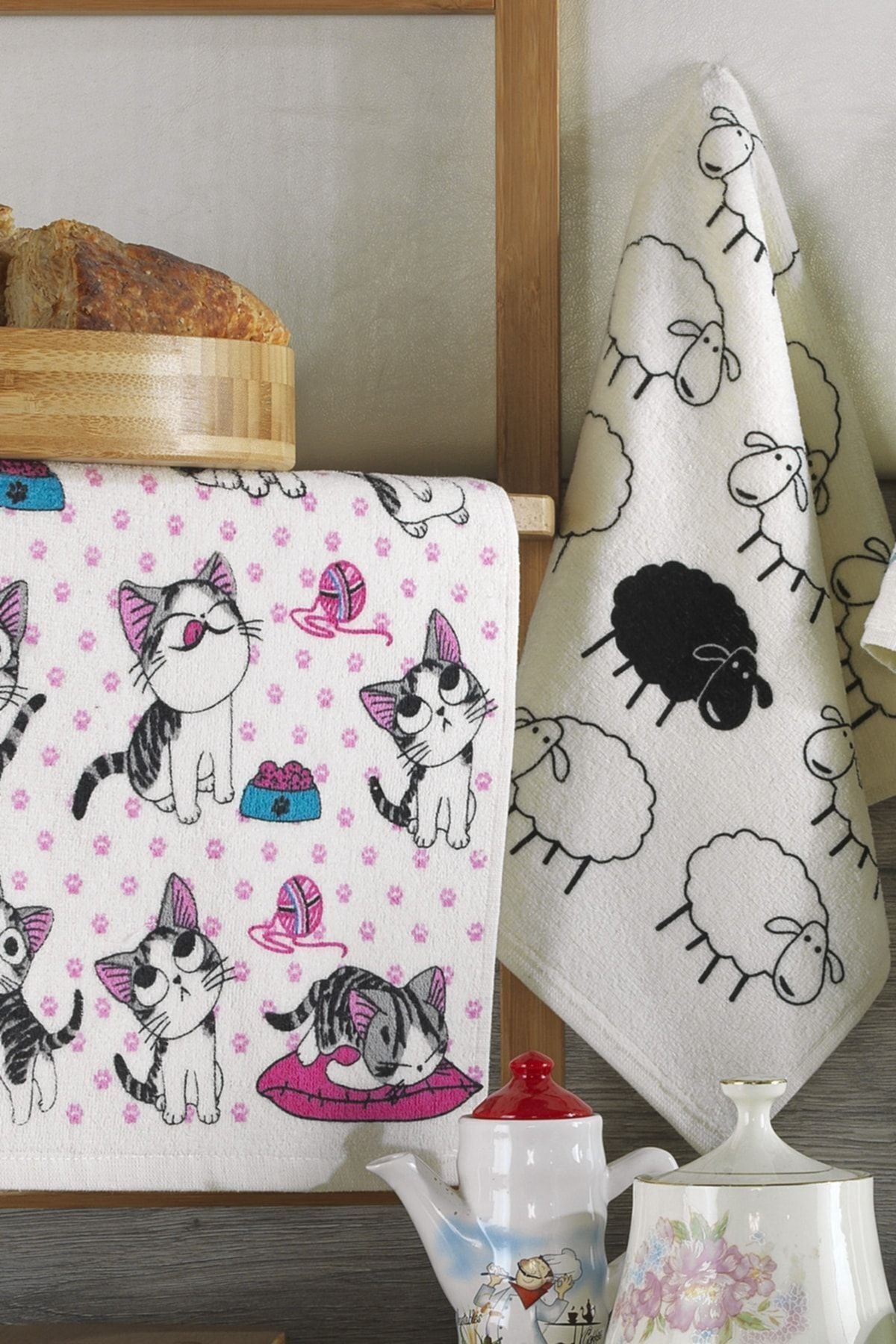 Mutfak Ve Banyo Havlusu 30x50 %100 Pamuk 6 Lı Set