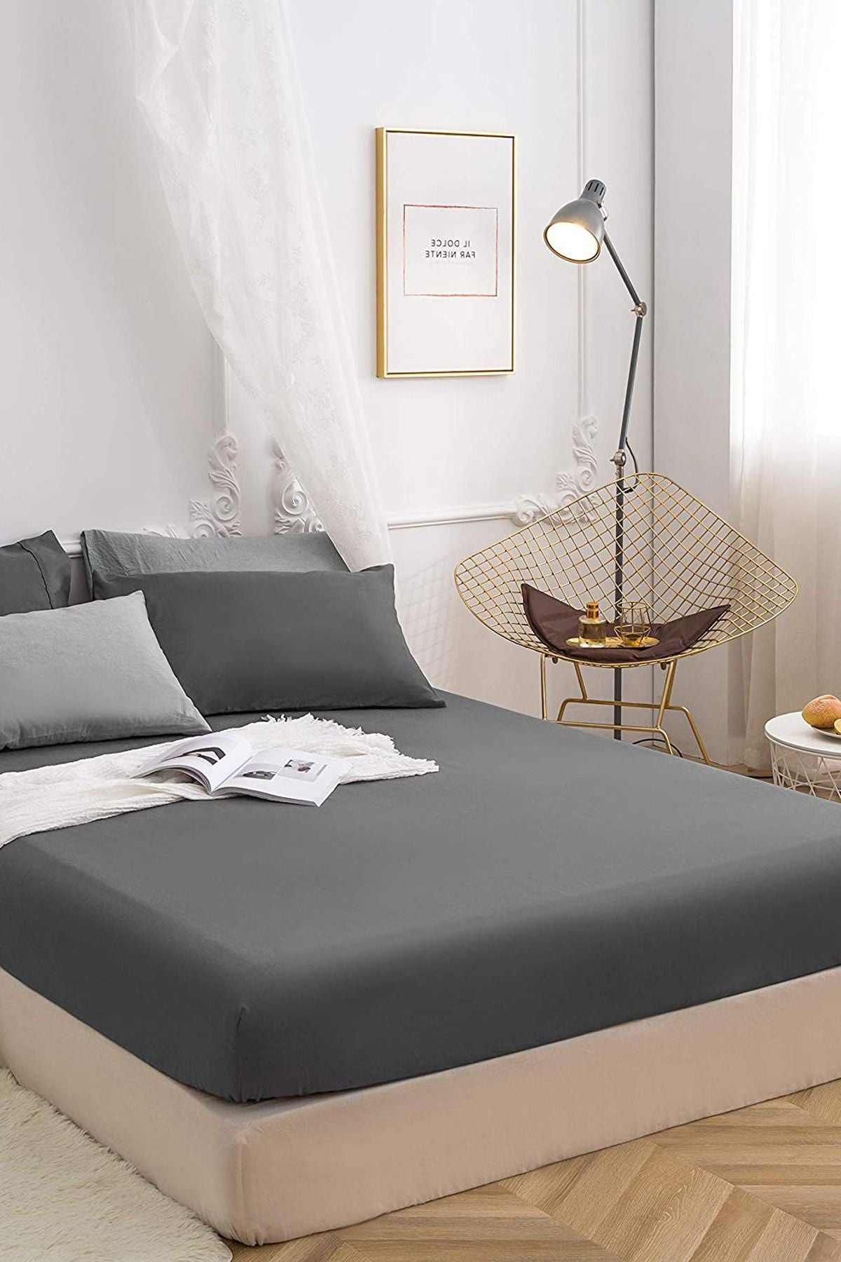 100x200 Tek Kişilik Lastikli Penye Çarşaf %100 Pamuk Turkuaz