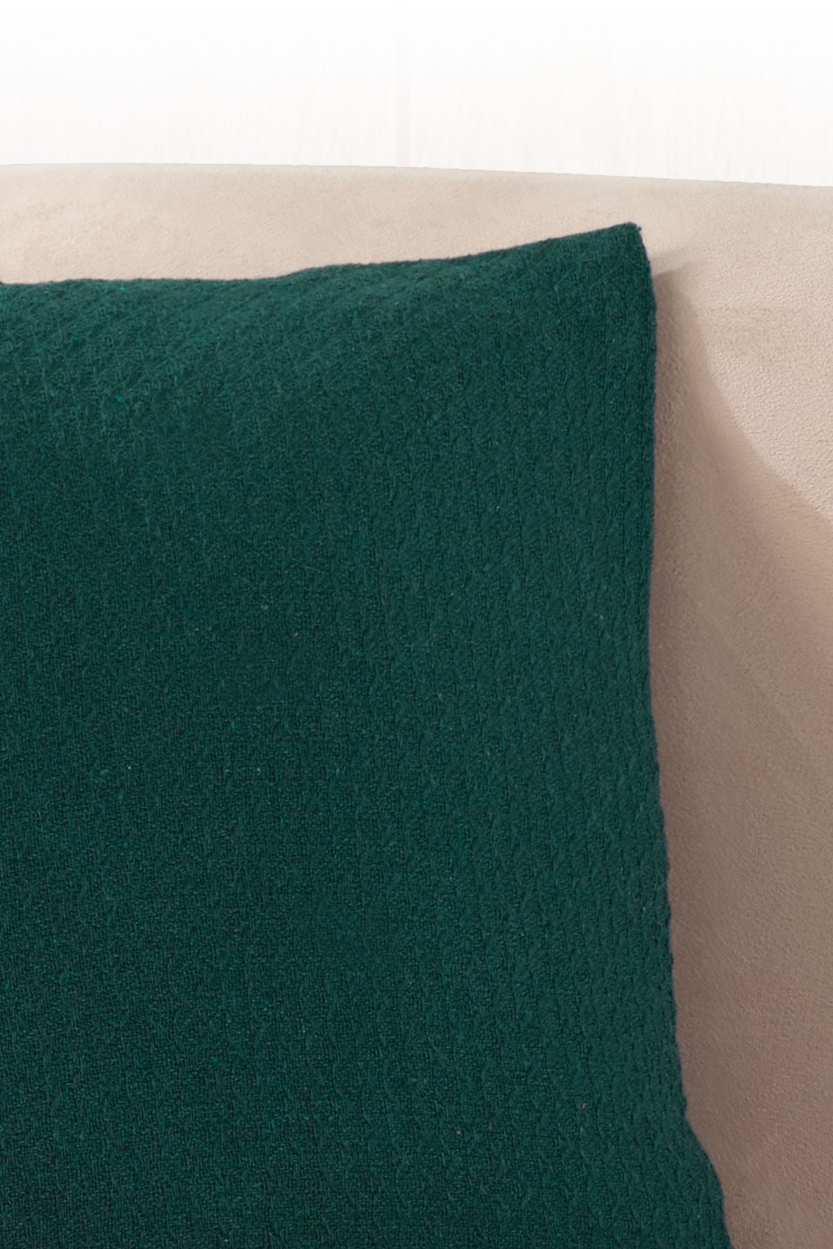 Bohem 2'li Kırlent Kılıfı Dekoratif Yastık Kılıfı 45x45 Fermuarlı Gri