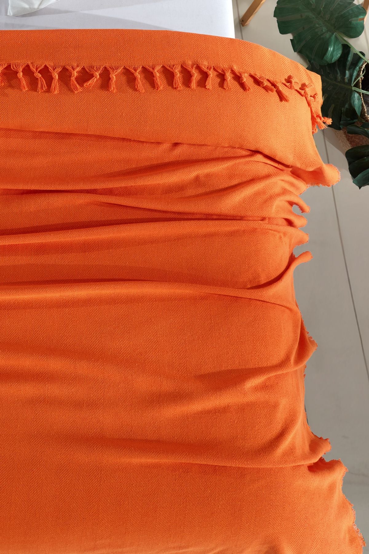 Çift Kişilik Natural Yatak Örtüsü Pike 210x240 Hardal