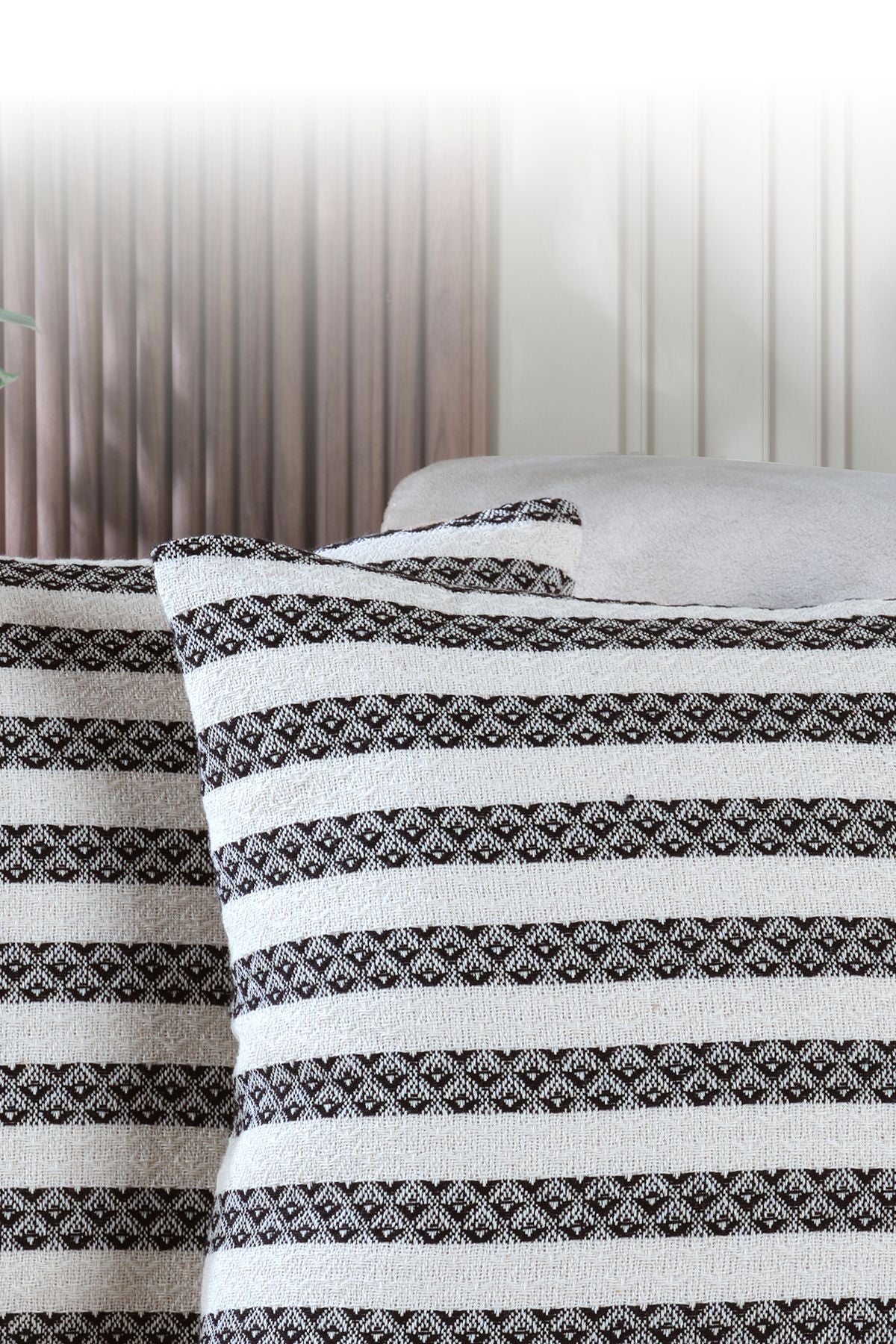 Summer 2'li Kırlent Kılıfı Dekoratif Yastık Kılıfı 45x45 Fermuarlı Yeşil