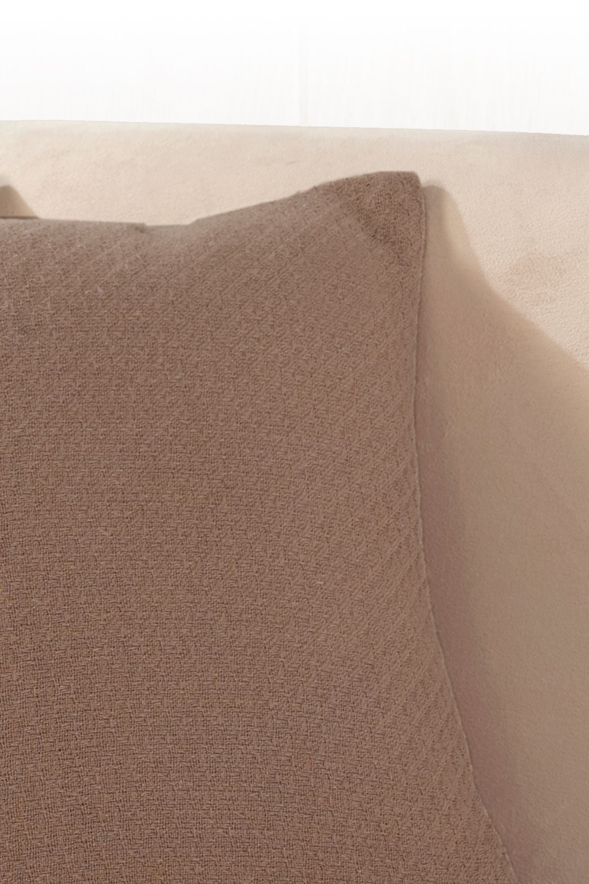 Bohem 2'li Kırlent Kılıfı Dekoratif Yastık Kılıfı 45x45 Fermuarlı Gri