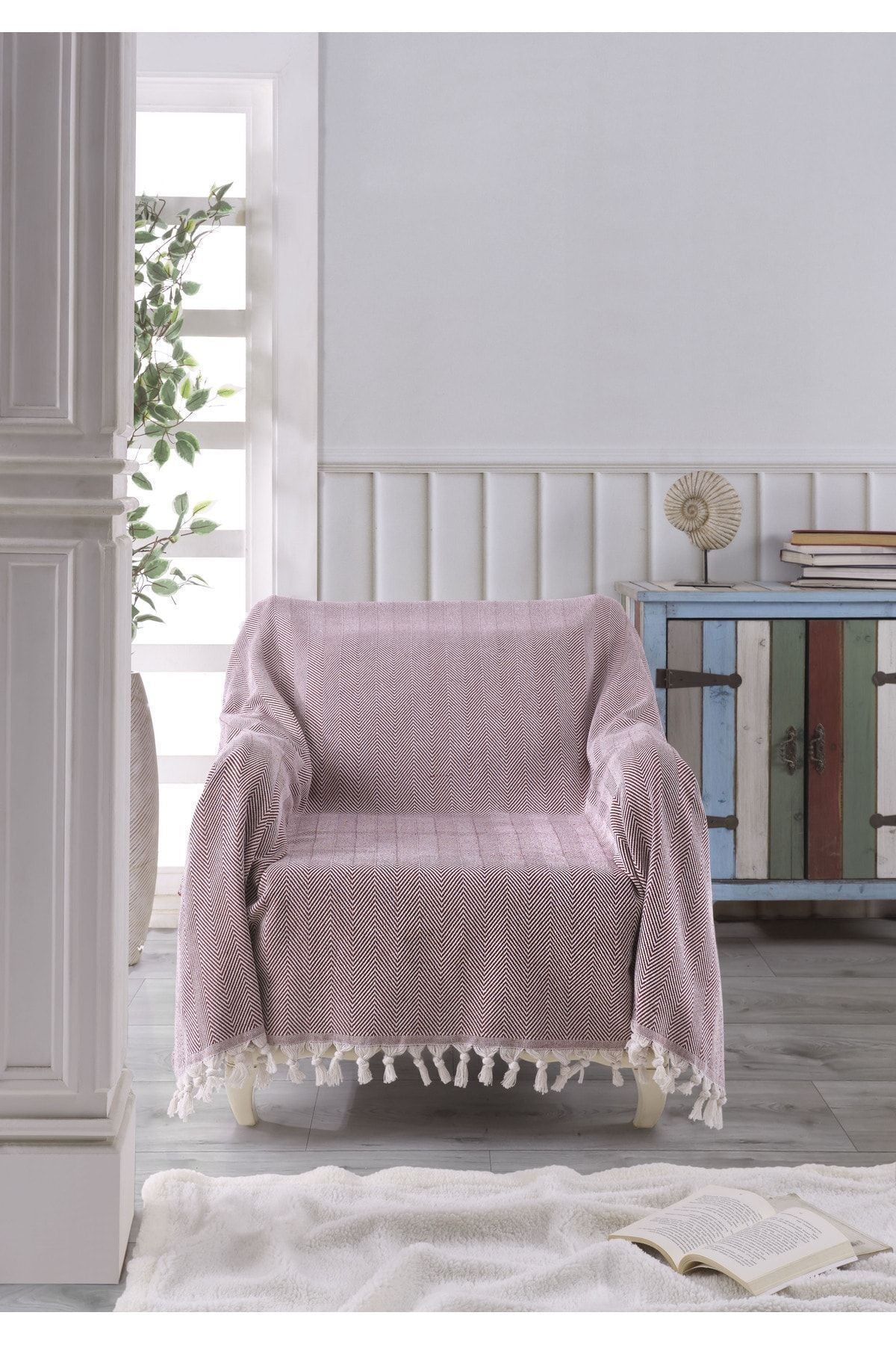 NATURAL BERJER KOLTUK ÖRTÜSÜ TEKLİ KOLTUK PETROL MAVİSİ 160x160