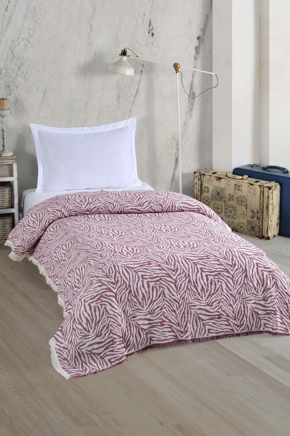 Tek Kişilik Yatak Örtüsü 160x210 Antrasit