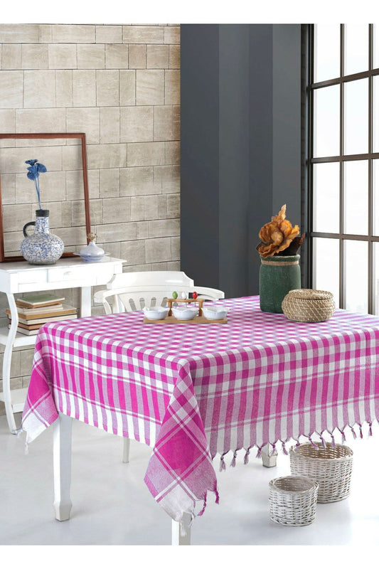 Masa Ve Piknik Örtüsü 170x170 Pembe