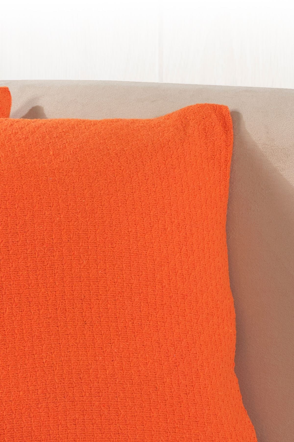 Bohem 2'li Kırlent Kılıfı Dekoratif Yastık Kılıfı 45x45 Fermuarlı Gri