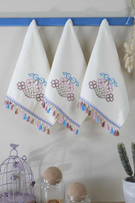 Mutfak Ve Banyo Havlusu 30x50 %100 Pamuk 3 Lü Set