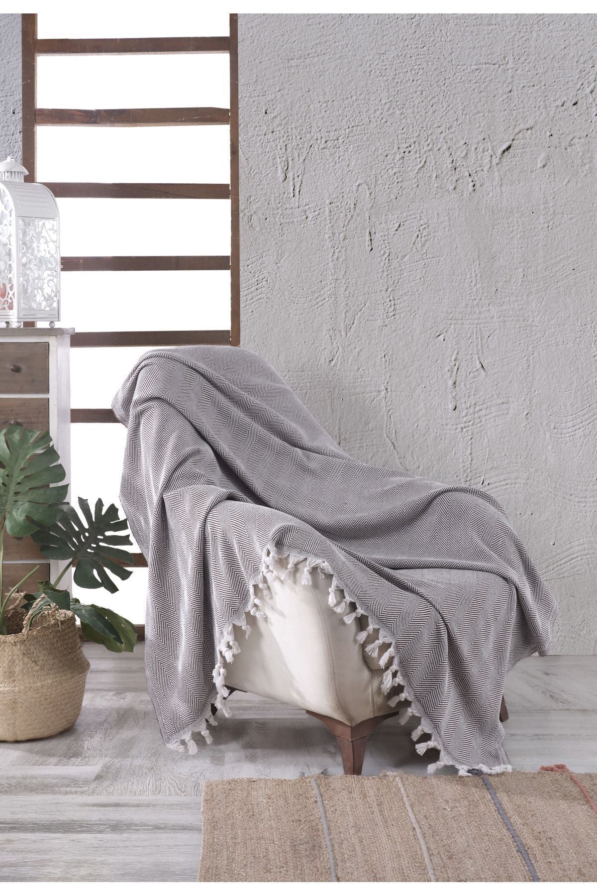 NATURAL BERJER KOLTUK ÖRTÜSÜ TEKLİ KOLTUK PETROL MAVİSİ 160x160