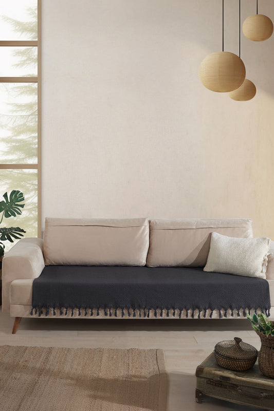 115x200 Oturma Yerini Kaplayan Koltuk Örtüsü | Kaymaz, Şık Ve Yıkanabilir Tasarım Antrasit