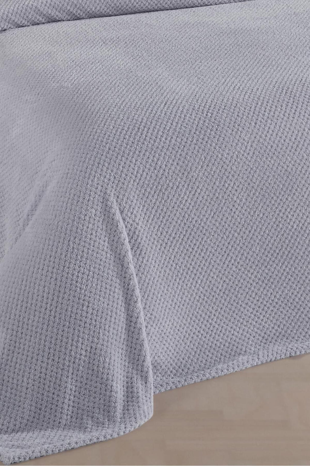 Softy Çift Kişilik Yatak Örtüsü | Wellsoft Battaniye 220 X 230cm 2 Adet Kırlent Kılıfı 45x45cm Ekru
