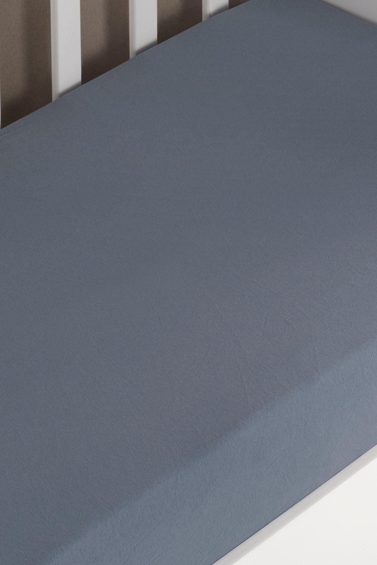 Bebek-çocuk Organik Pamuk Lastikli Penye Çarşaf 60x120 - 70x140 Uyumlu Füme