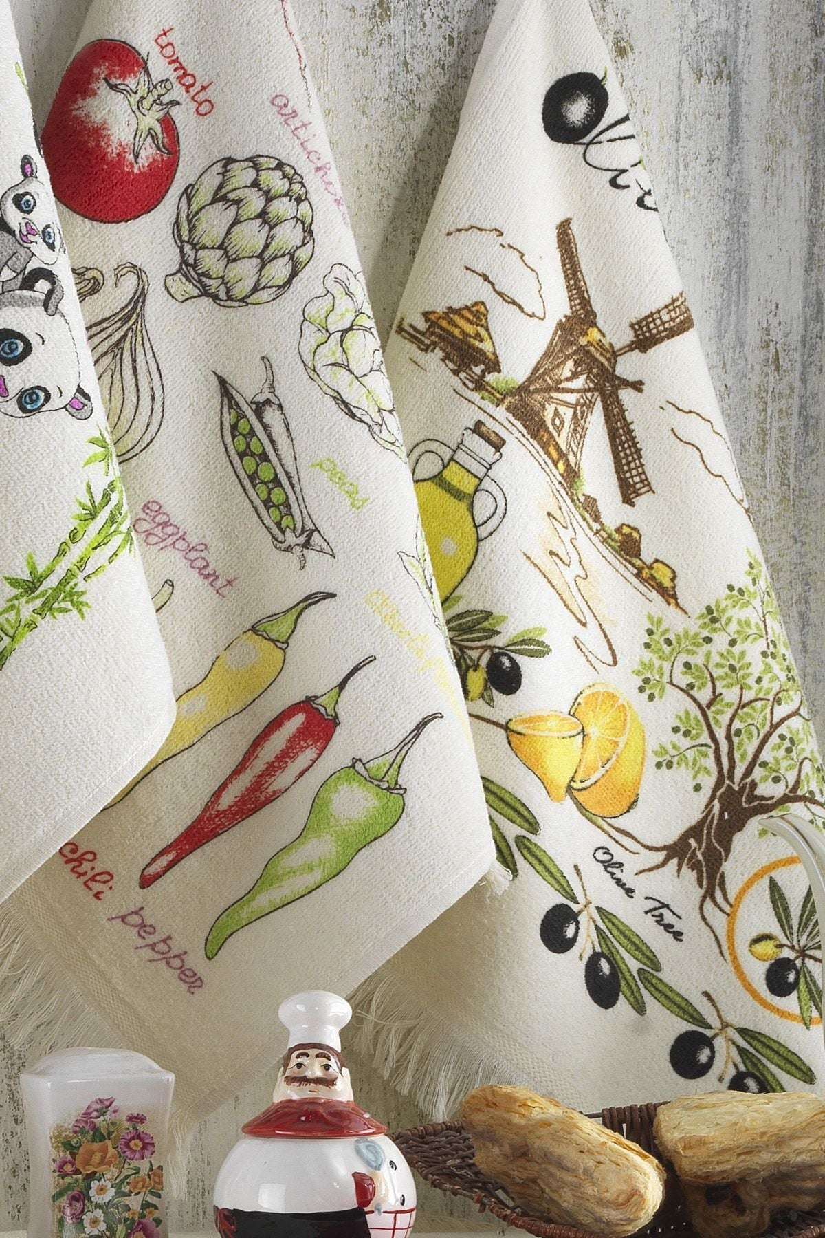 Mutfak Havlusu 40x60 %100 Pamuk 8 Lı Set