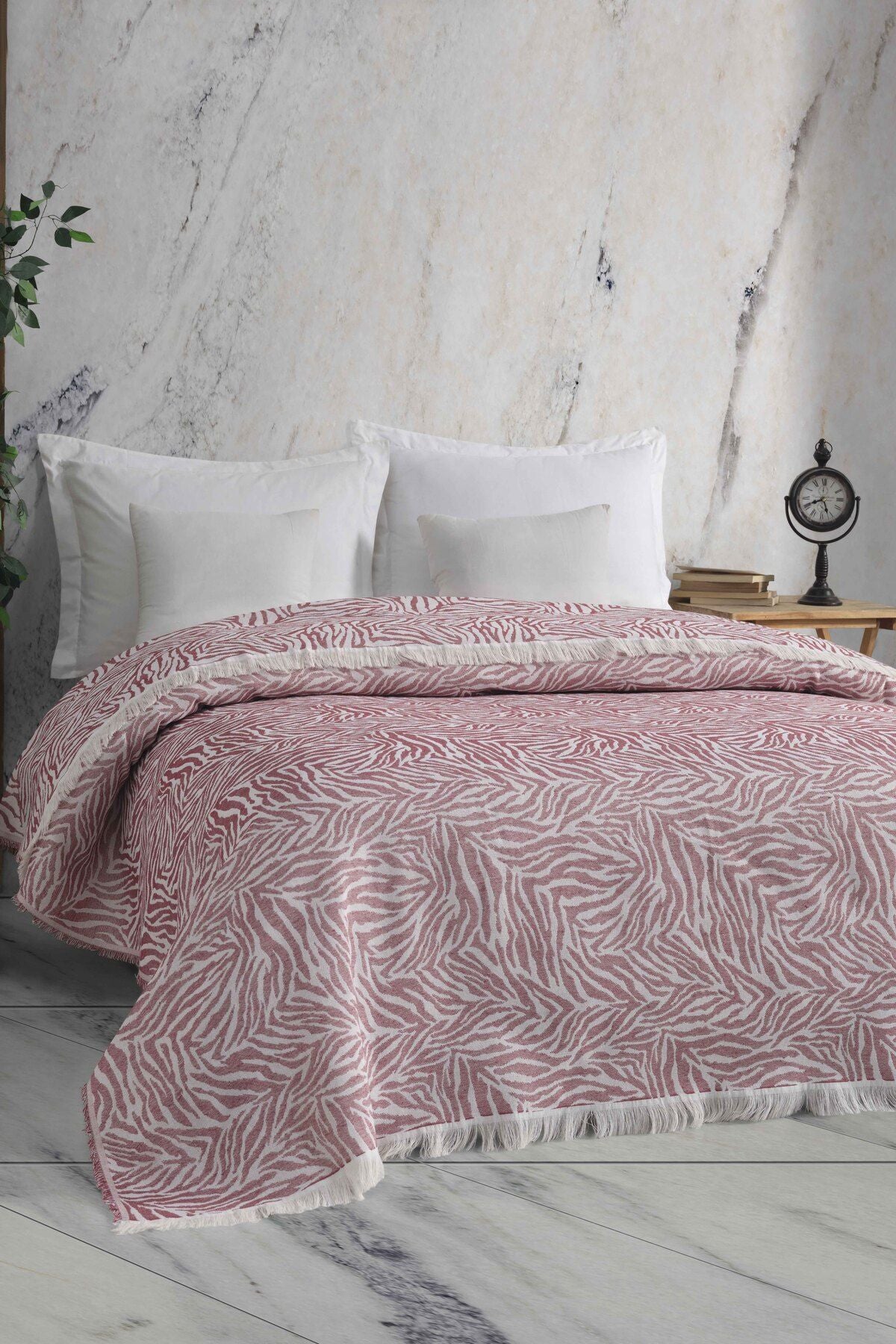 ZEBRA 210x240 ÇİFT KİŞİLİK YATAK ÖRTÜSÜ ANTRASİT