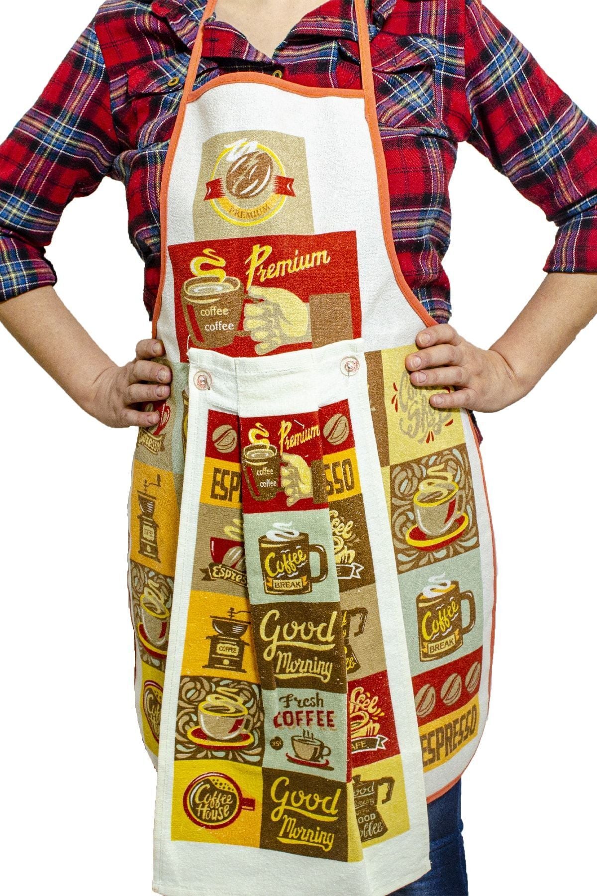 Mutfak Önlüğü Ve Mutfak Havlusu Seti Su Geçirmez