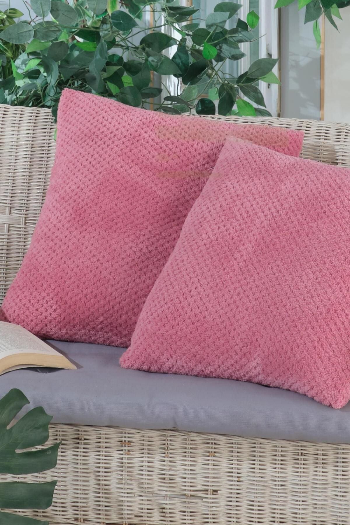 SOFTY / WELLSOFT / KIRLENT KILIFI / 45x45 / 2 Adet Ekru