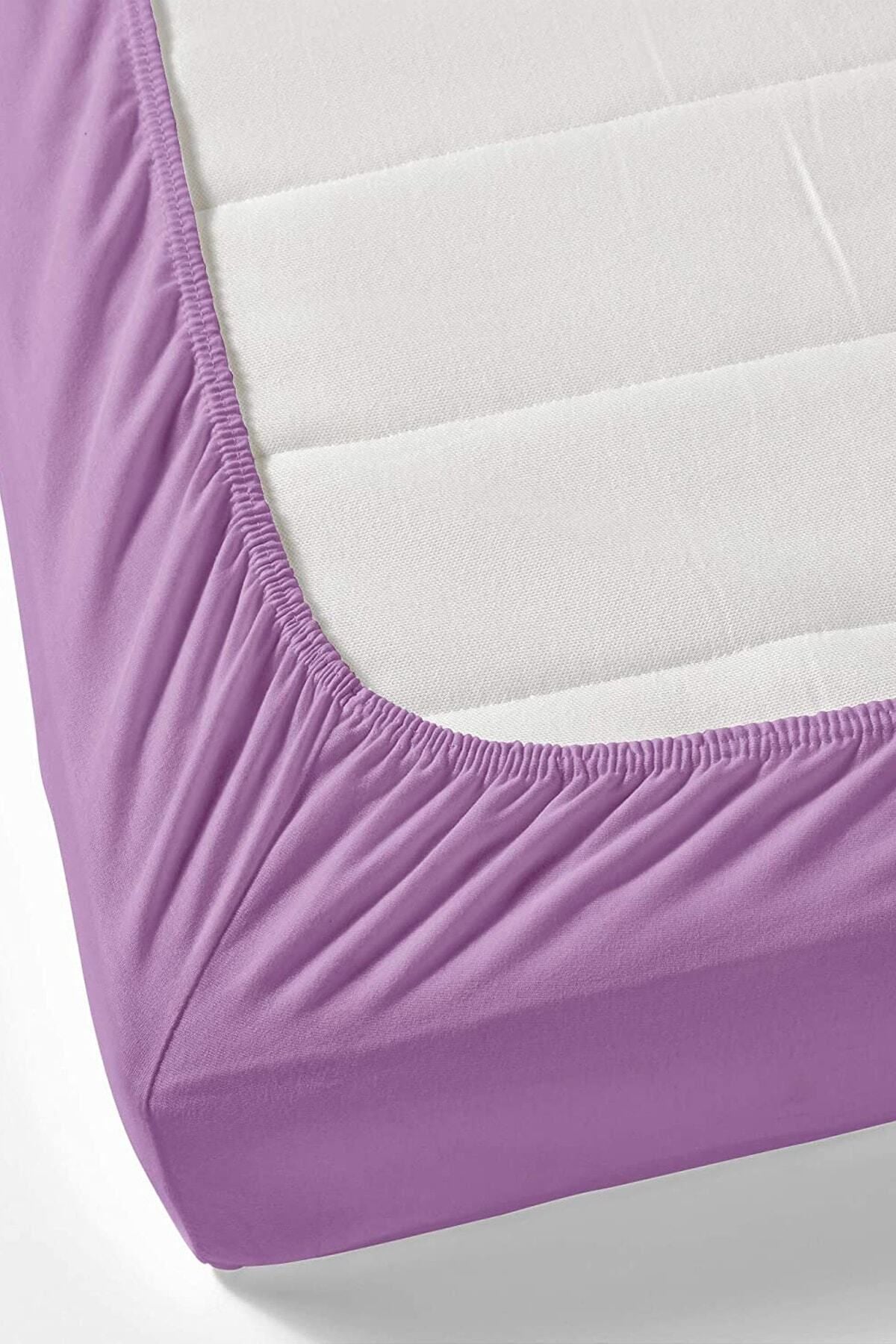 100x200 Tek Kişilik Lastikli Penye Çarşaf %100 Pamuk Turkuaz