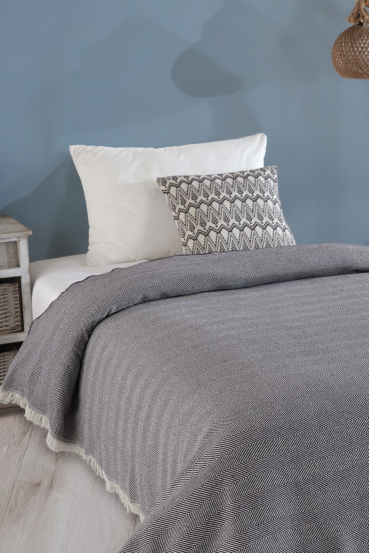 Natural Tek Kişilik Yatak Örtüsü 180x210 Cm Bordo