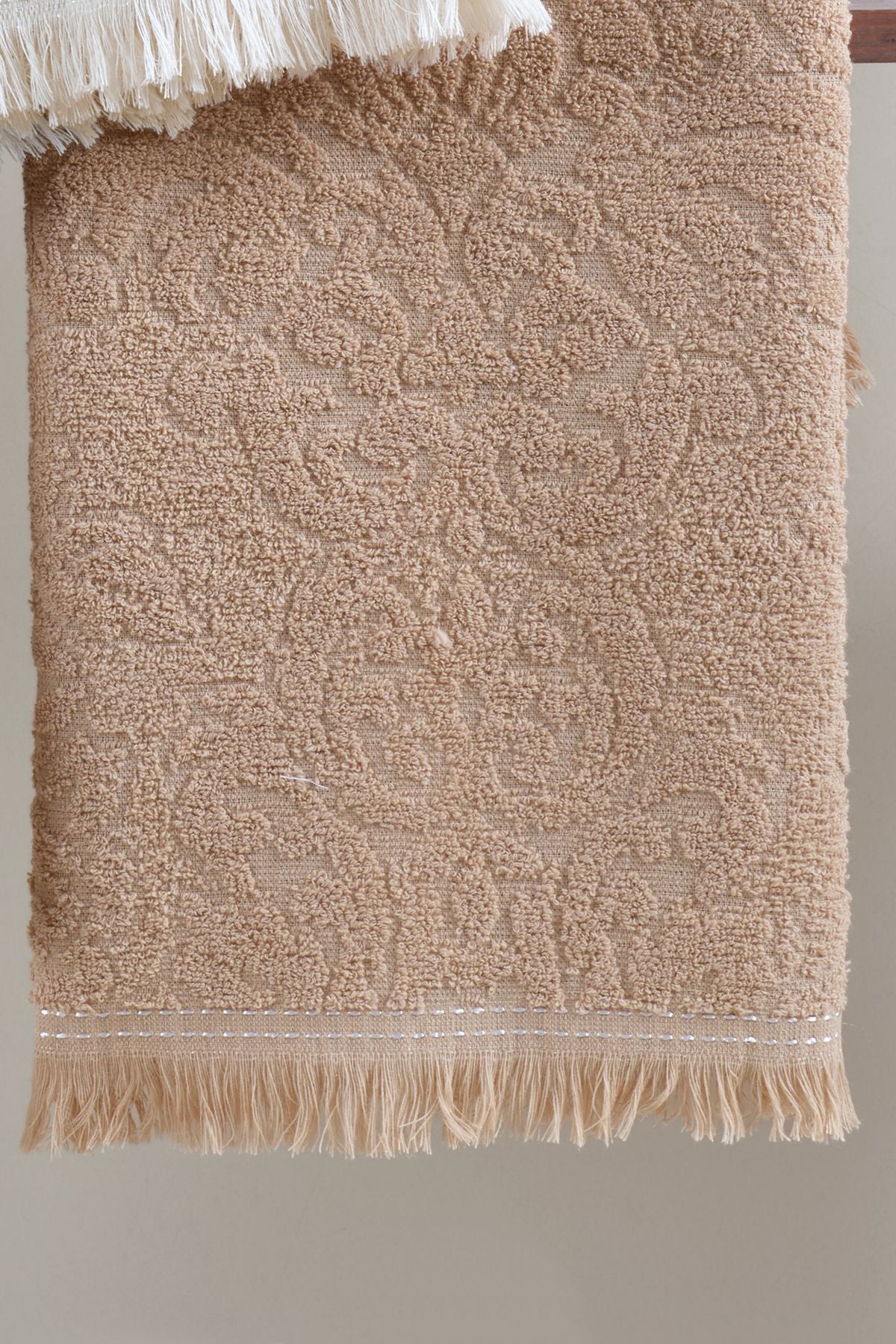 %100 Pamuk 3'lü Saçaklı Havlu - Çeyizlik Havlu Seti | Yüksek Emicilik & Lüks Konfor