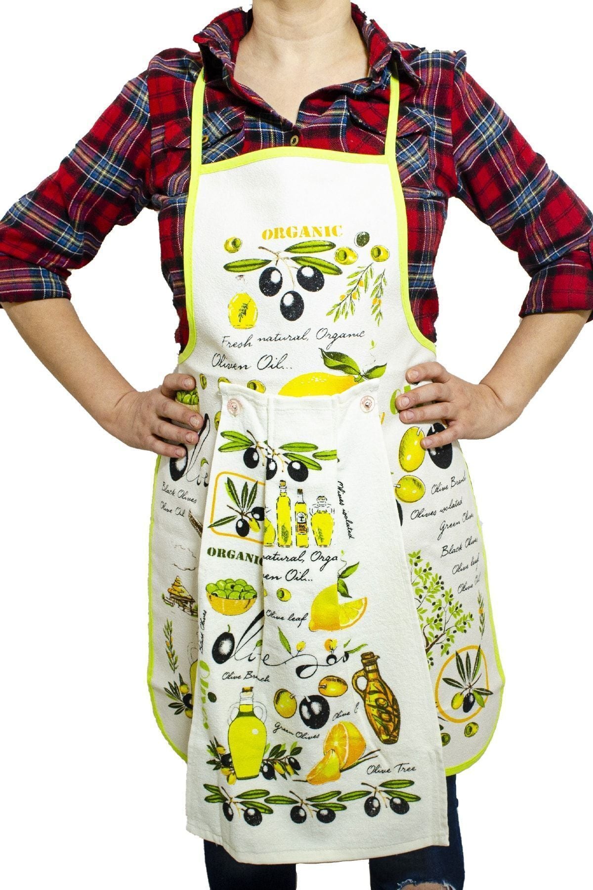 Mutfak Önlüğü Ve Mutfak Havlusu Seti Su Geçirmez