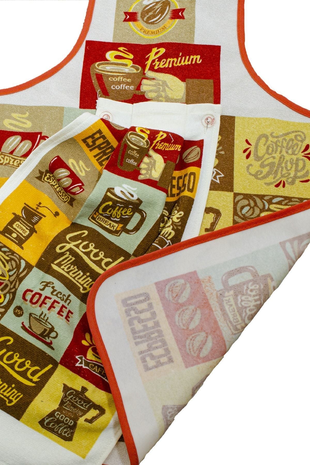 Mutfak Önlüğü Ve Mutfak Havlusu Seti Su Geçirmez