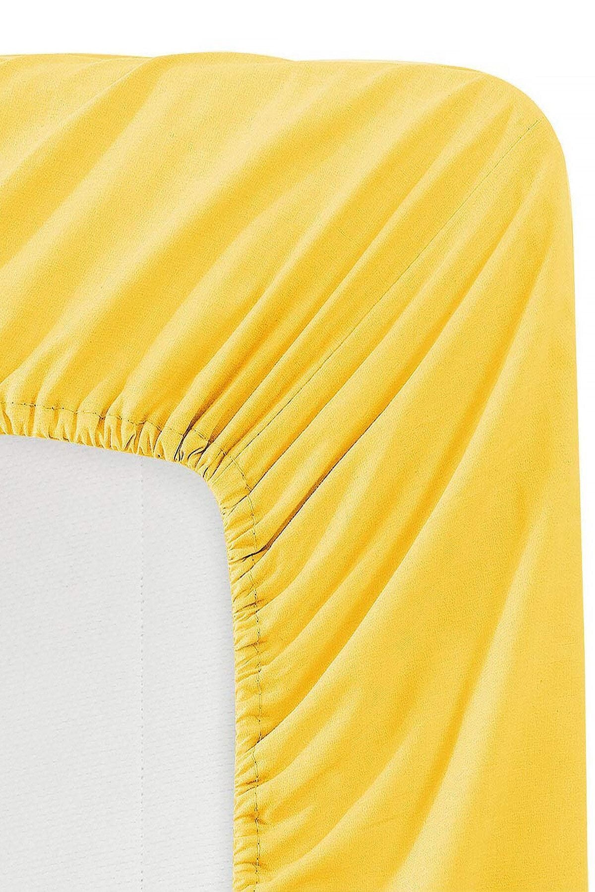 100x200 Tek Kişilik Lastikli Penye Çarşaf %100 Pamuk Turkuaz