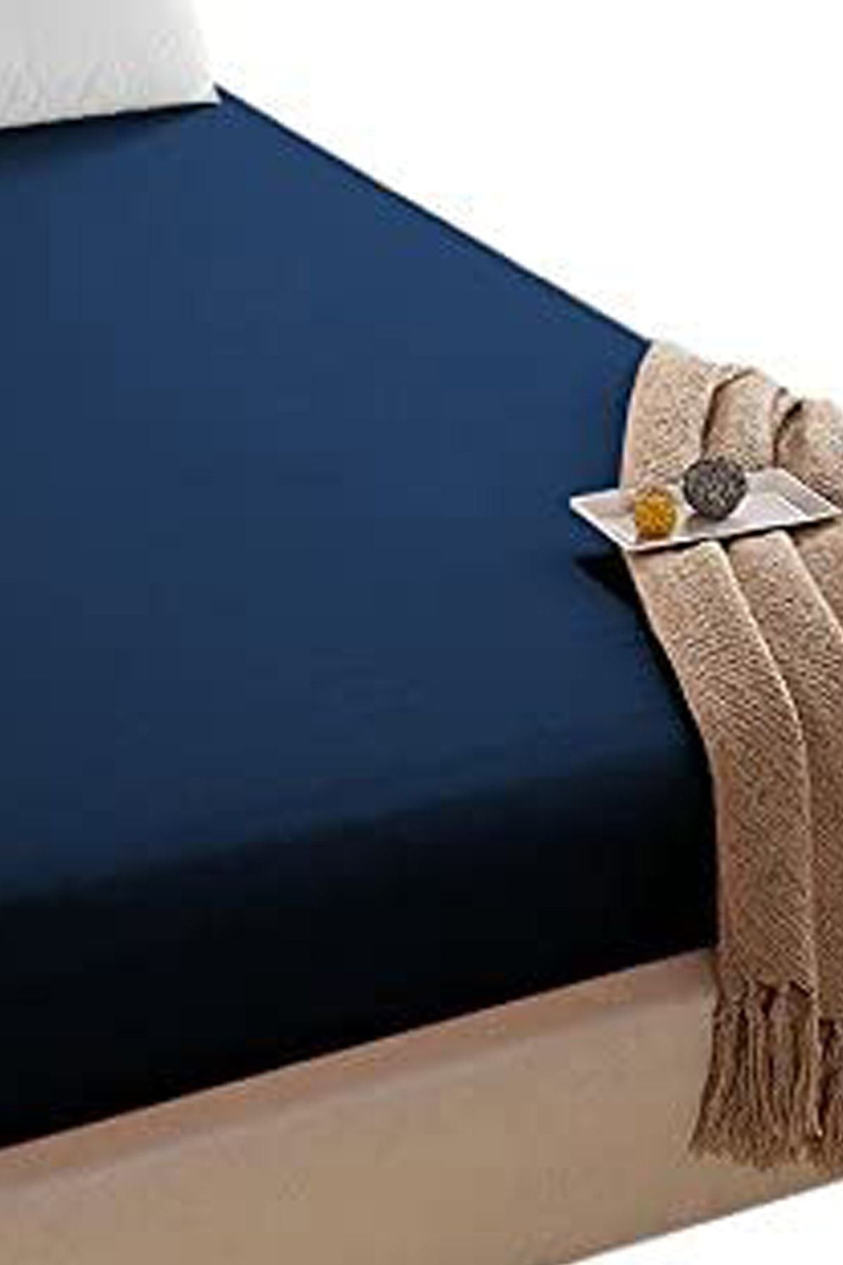 100x200 Tek Kişilik Lastikli Penye Çarşaf %100 Pamuk Turkuaz