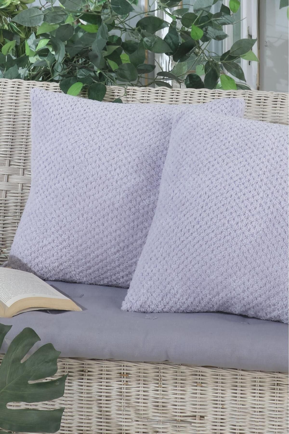 SOFTY / WELLSOFT / KIRLENT KILIFI / 45x45 / 2 Adet Ekru