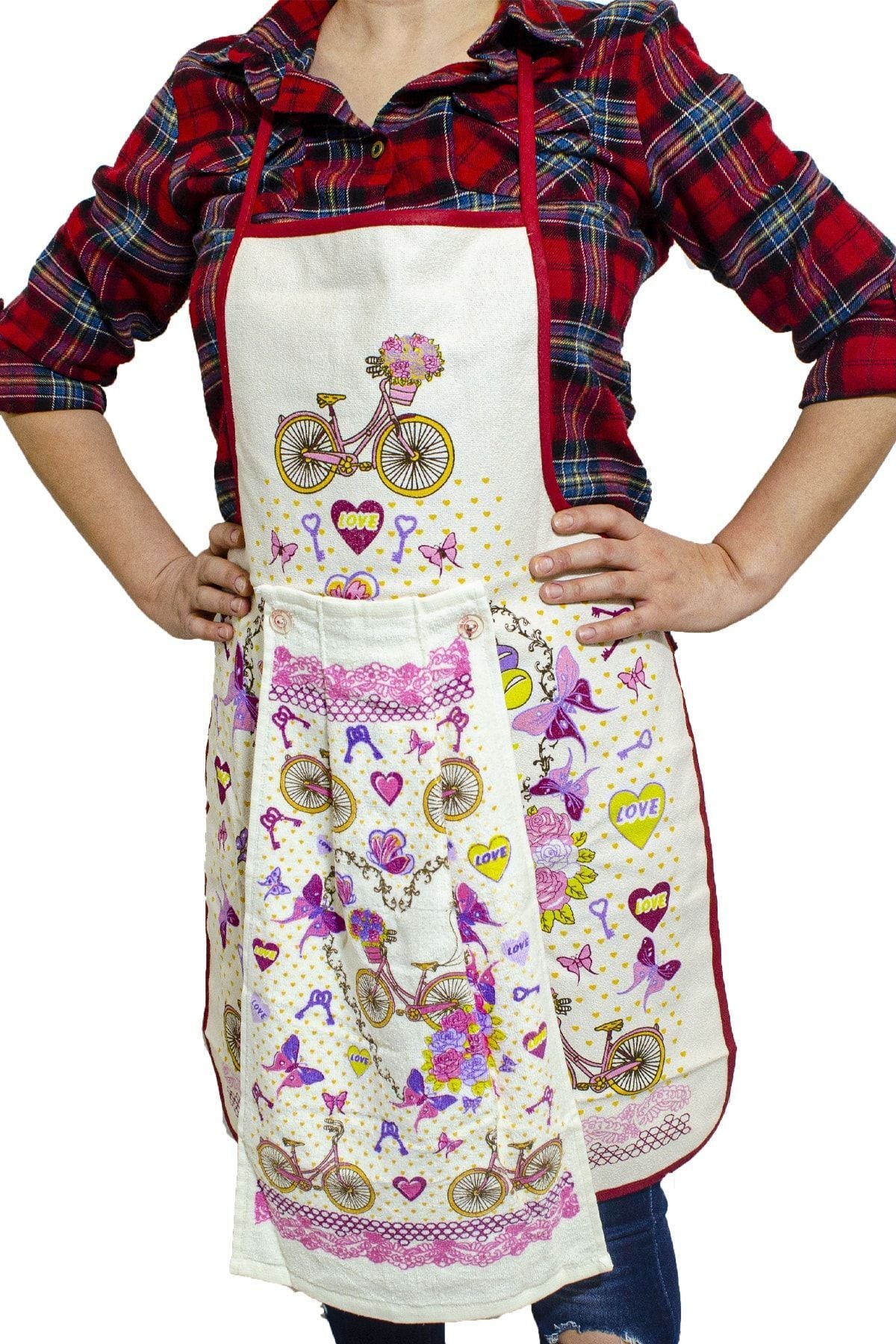 Mutfak Önlüğü Ve Mutfak Havlusu Seti Su Geçirmez