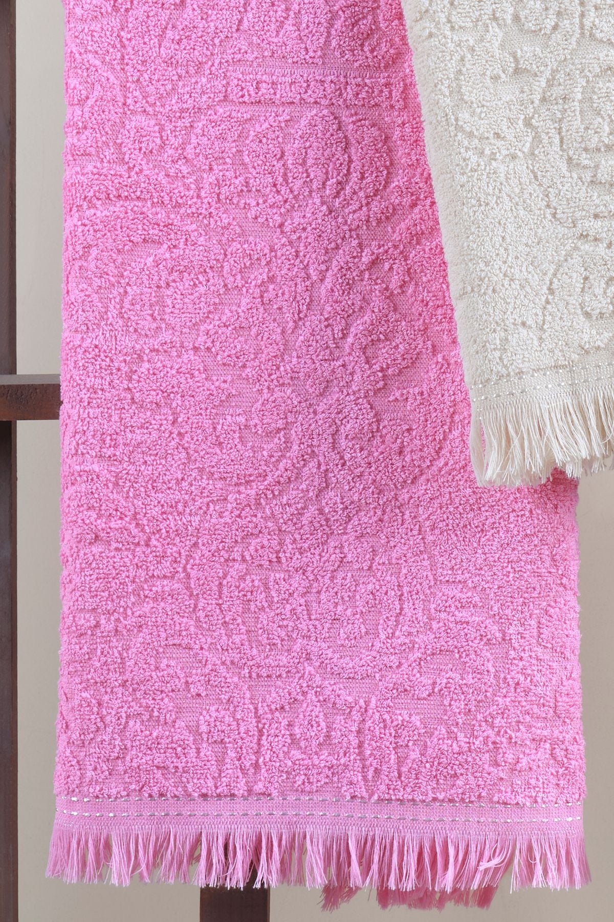 %100 Pamuk 3'lü Saçaklı Havlu - Çeyizlik Havlu Seti | Yüksek Emicilik & Lüks Konfor