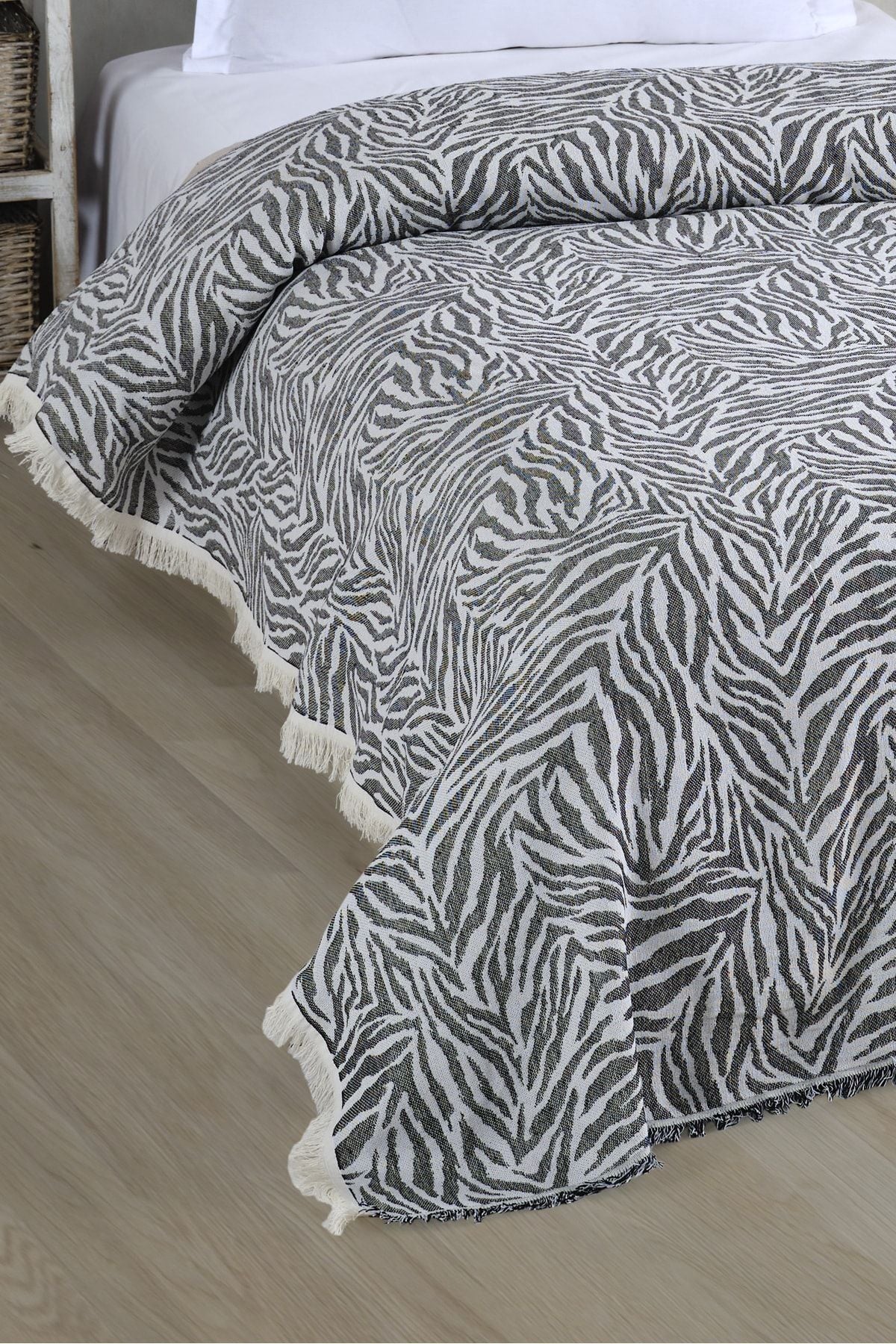 Tek Kişilik Yatak Örtüsü 160x210 Antrasit