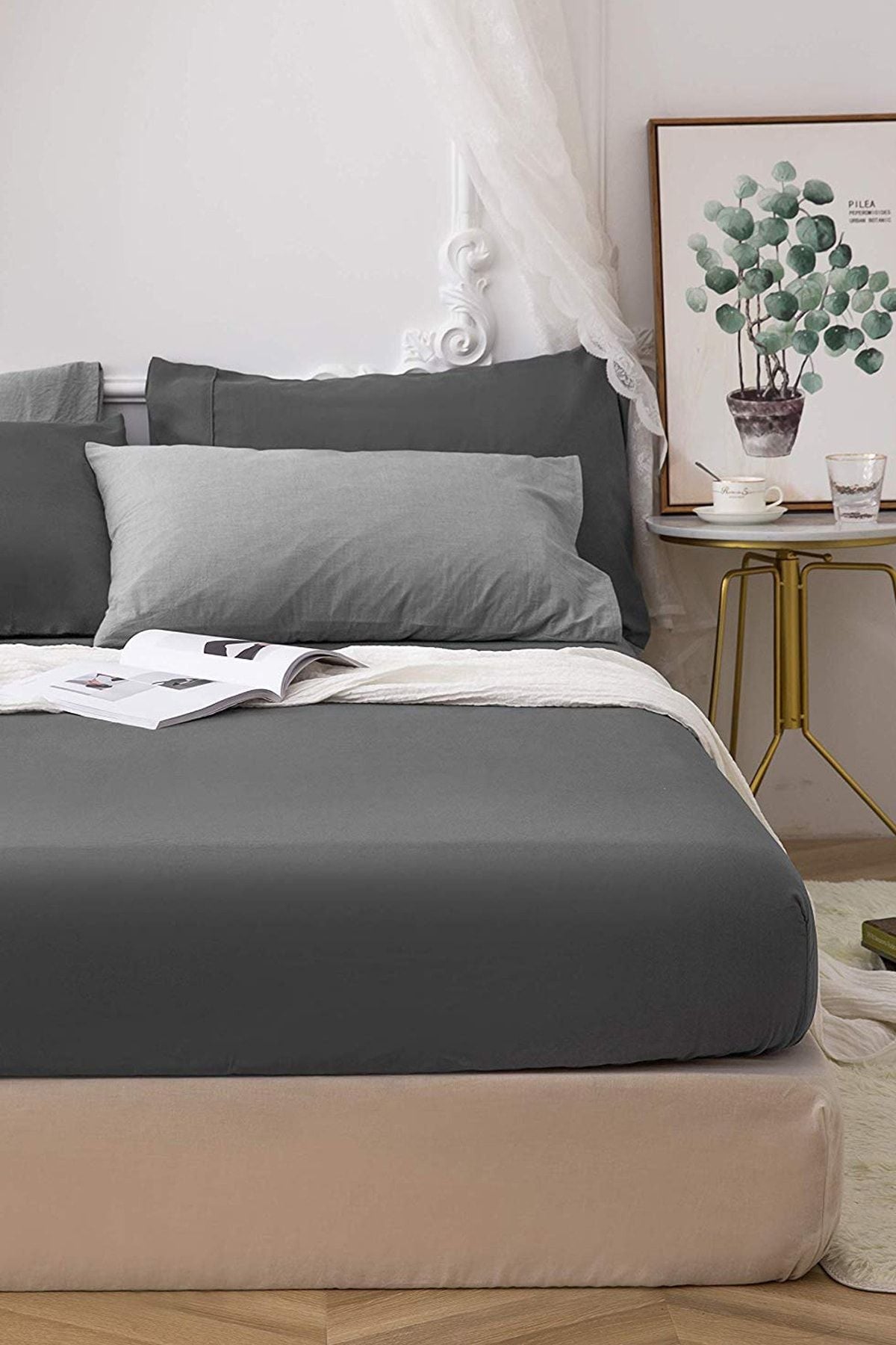 100x200 Tek Kişilik Lastikli Penye Çarşaf %100 Pamuk Turkuaz