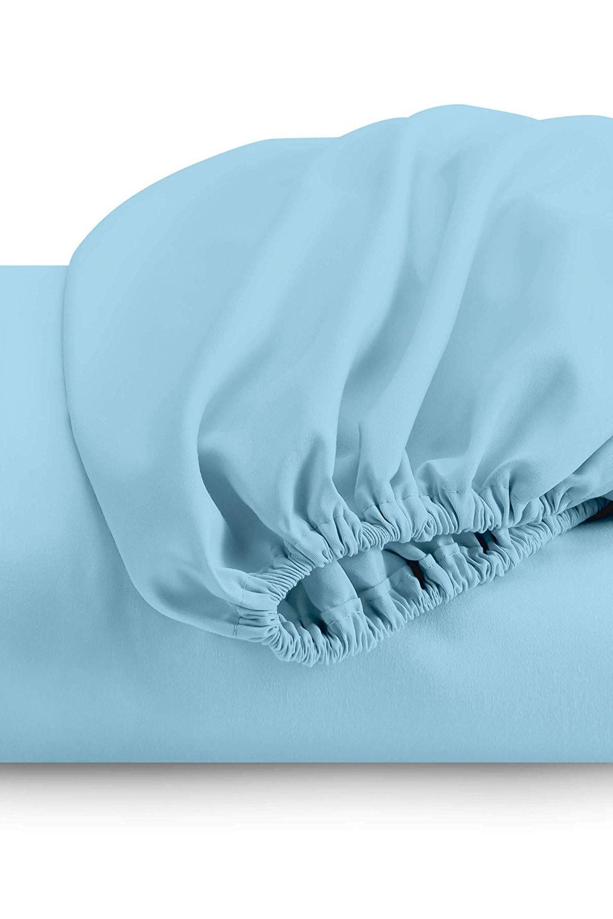 100x200 Tek Kişilik Lastikli Penye Çarşaf %100 Pamuk Turkuaz
